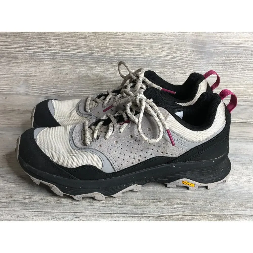 Merrell Speed Solo Women's Size 10 Athletic Hiking Shoes Black/Birch - Picture 3 of 7